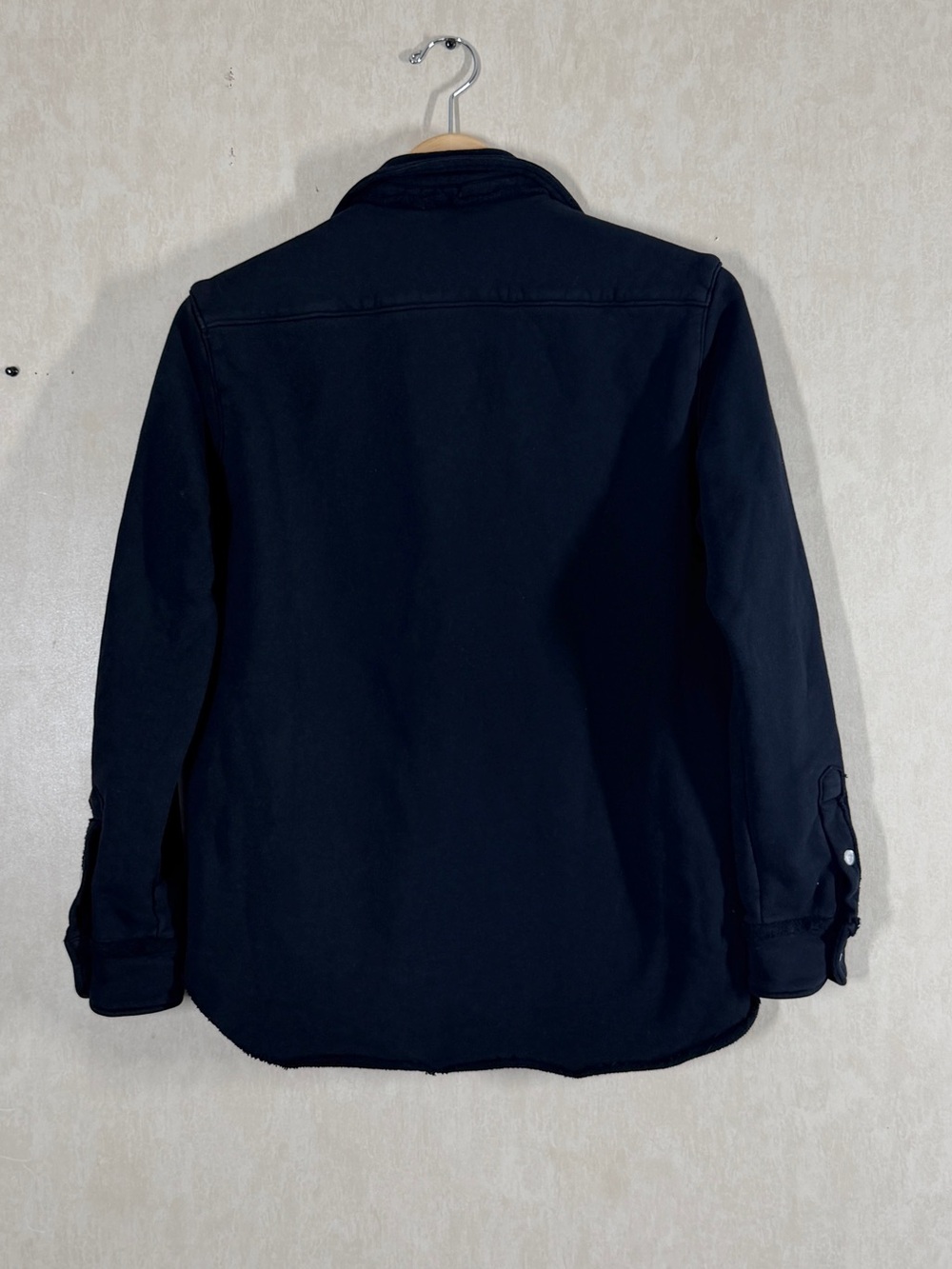 Frank & Eileen LabEileenTf Tee Lab Relaxed Fit Jersey Knit Button Front Black S - Picture 7 of 13